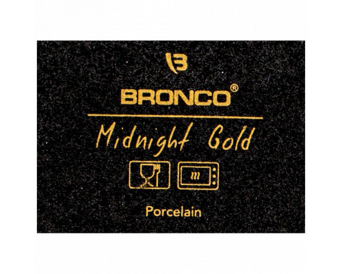 Блюдо декоративное (28 см) Bronco midnight gold 42-367