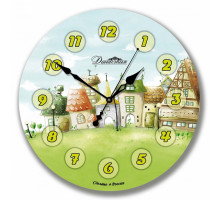 Настенные часы (33x33x4 см) Городок 01-041