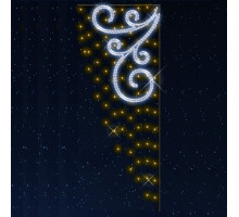 Панно световое Вьюга [1.83x0.74 м] RL-KN-111Y