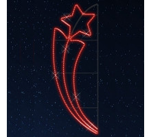 Звезда световая Факел со звездой [0.6x1.5 м] RL-KN-030R