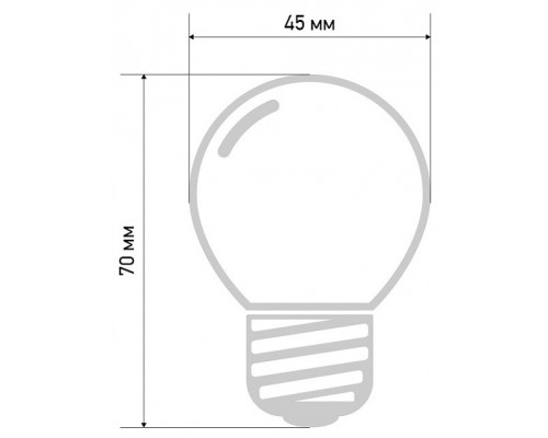 Лампа светодиодная Professional E27 220В 1Вт NONEK 405-513