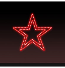 Звезда световая День Победы [0.54x0.51 м] RL-KN-9-10-R