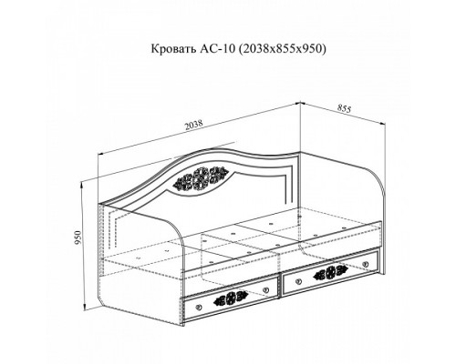 Кровать Ассоль плюс АС-10