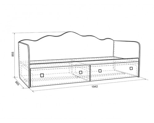 Кровать Фэнтези MDF-07