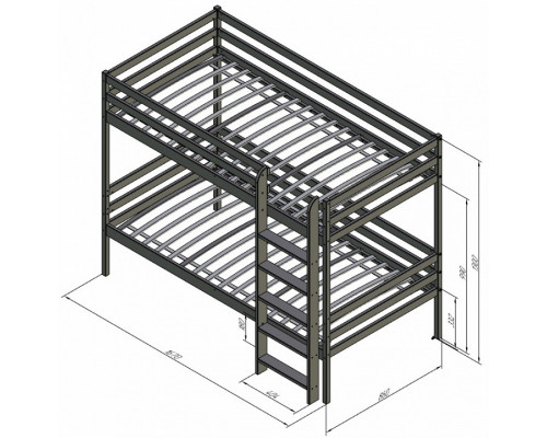 Кровать двухъярусная Р426