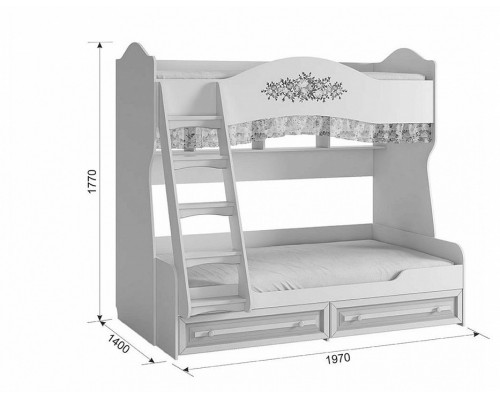 Кровать двухъярусная Алиса