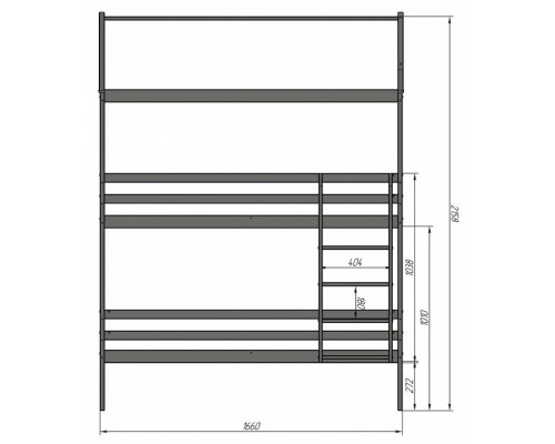 Кровать двухъярусная Р429.1