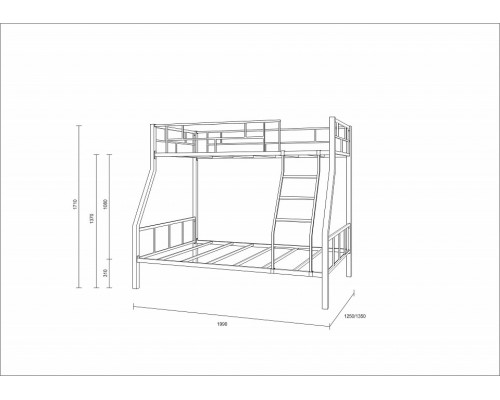 Кровать двухъярусная Раута