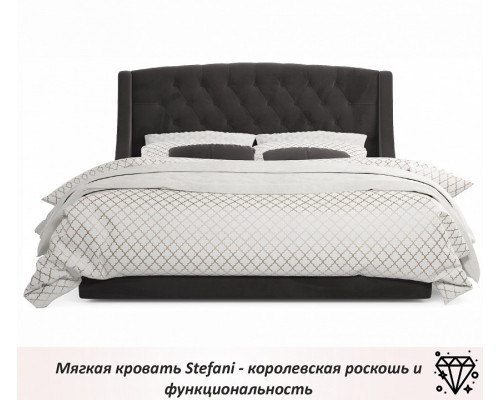 Кровать двуспальная Stefani 2000x1600 с ПМ и матрасом PROMO B COCOS