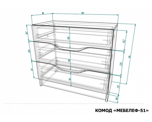 Комод Мебелеф-51