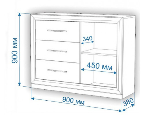 Комод Нобиле Км-120/38 ФГ