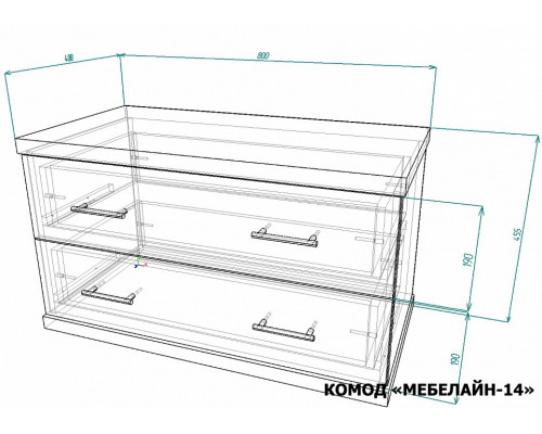 Комод Мебелайн-14