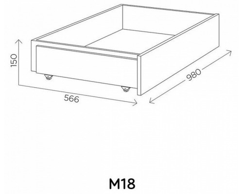 Ящик для кровати Агата М18