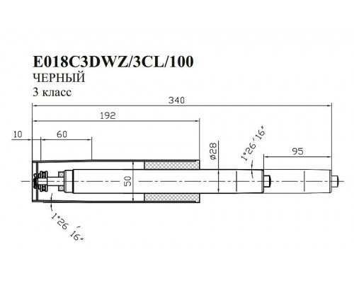 Газ-лифт E018C3DWZ-3CL-100