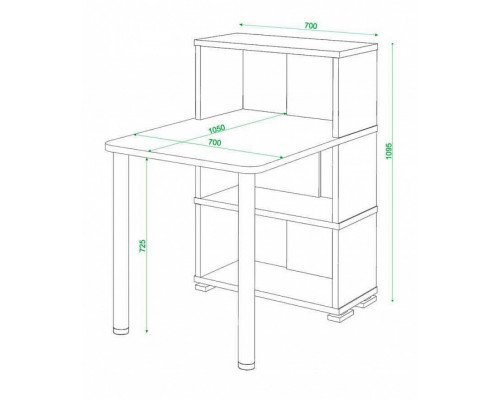 Стол компьютерный Домино СБ-10М3