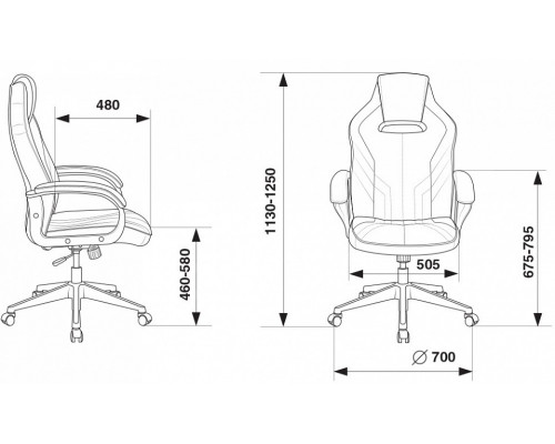 Кресло игровое Viking 3 AERO BLACK EDITION