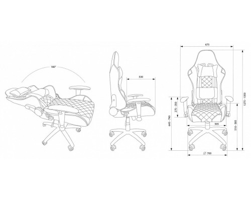 Кресло игровое CS-CHR-030BLS