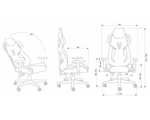 Кресло игровое CS-CHR-090BL