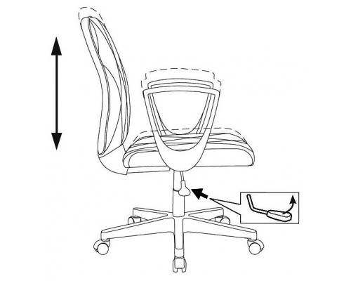 Кресло компьютерное CH-W327/OR-10