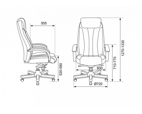 Кресло для руководителя T-9922Walnut/Chok