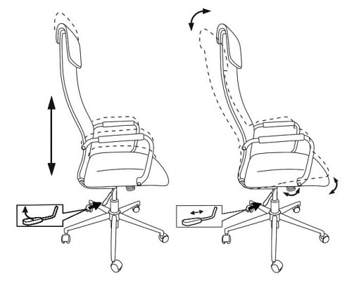 Кресло компьютерное KB-9N/ECO/OR-12