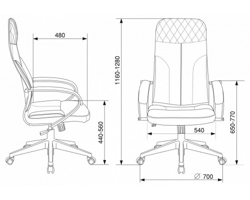 Кресло компьютерное CH-608Fabric