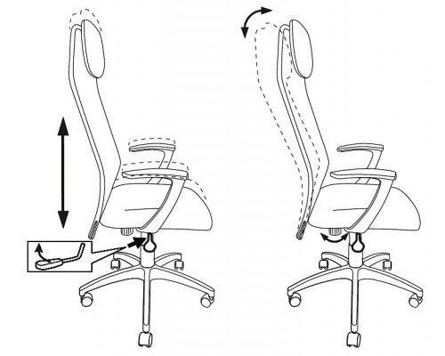 Кресло компьютерное KB-8/DG/TW-12