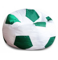 Кресло-мешок Мяч Бело-Зеленый Оксфорд
