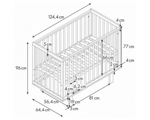 Кроватка Polini Kids Simple 340