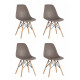 Набор из 4 стульев Eames