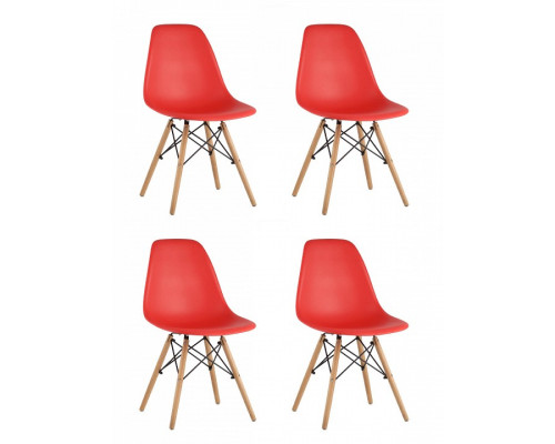 Набор из 4 стульев Eames