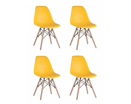 Набор из 4 стульев Eames