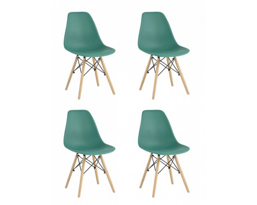 Набор из 4 стульев Eames