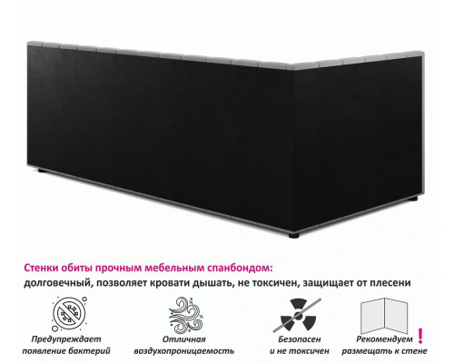 Кровать односпальная Milena 2000x900 с ПМ и матрасом PROMO B COCOS