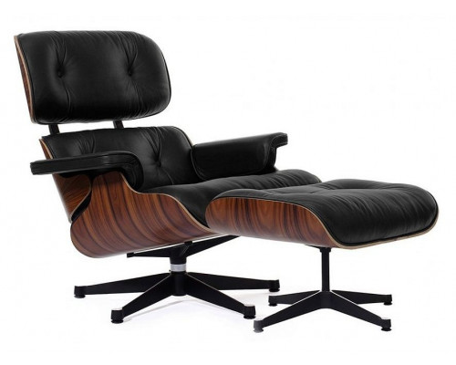 Кресло с пуфом Eames Style Lounge Chair & Ottoman