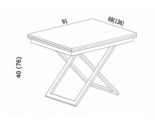 Стол-трансформер Accord D93/S53