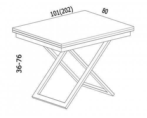 Стол-трансформер Cross D38/S79