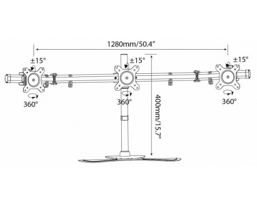 Кронштейн для монитора CS-VM-MP330S-BK