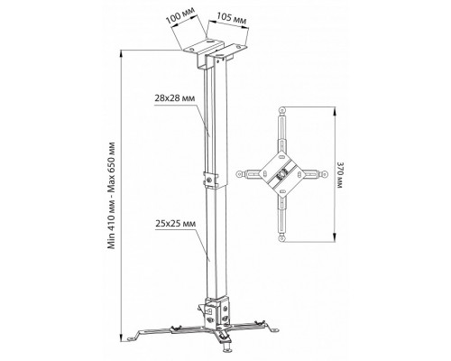 Кронштейн для проектора CS-VM-PRE01-WT