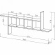 Полка навесная Лайт-38