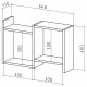 Полка навесная Лайт-31
