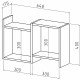 Полка навесная Лайт-31