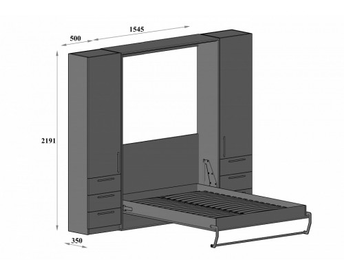 Стенка для спальни Smart 140