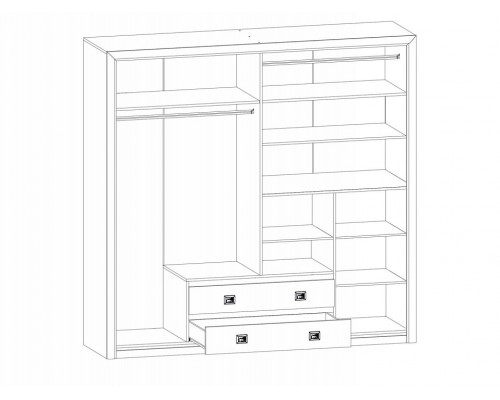 Шкаф платяной Коен SZF4D2S