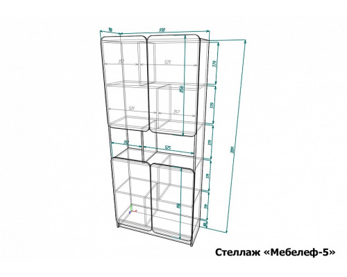 Шкаф комбинированный Мебелеф-5