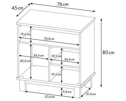 Стеллаж Polini kids Simple 3400