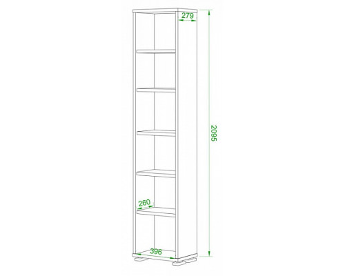 Стеллаж-колонка Домино нельсон ПУ-20-1