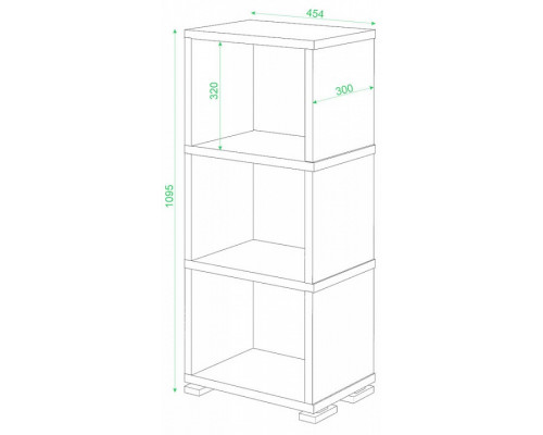 Стеллаж-колонка Домино Лайт СБ-15/3