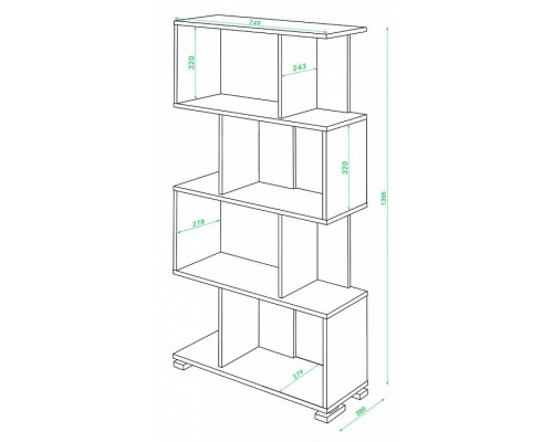 Стеллаж Домино нельсон СЛ-5-4