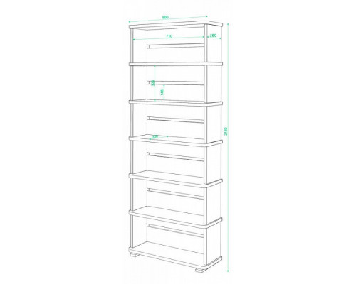 Стеллаж Домино СБ-25/6